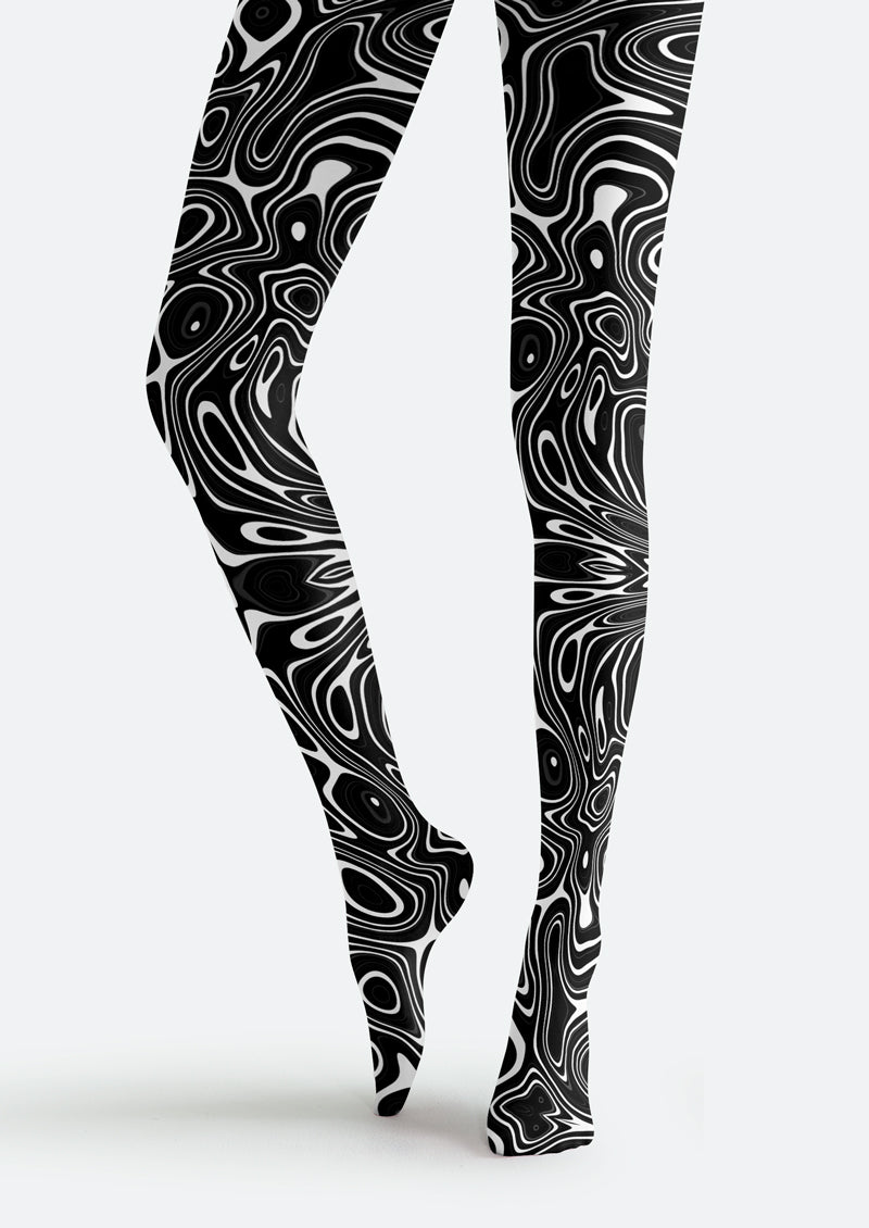 Fluid Swirl Tights Hosiery Pantyhose
