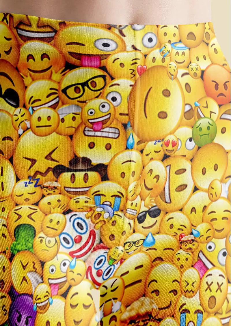 Yellow Emoji Tights