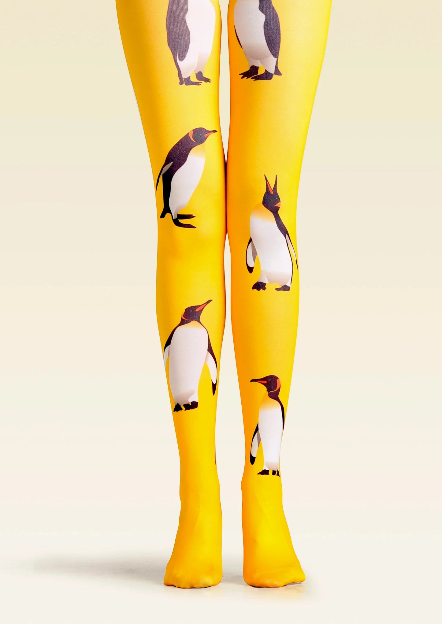 PopArt Print Tights Yellow Pantyhose/Tights [Penguin]