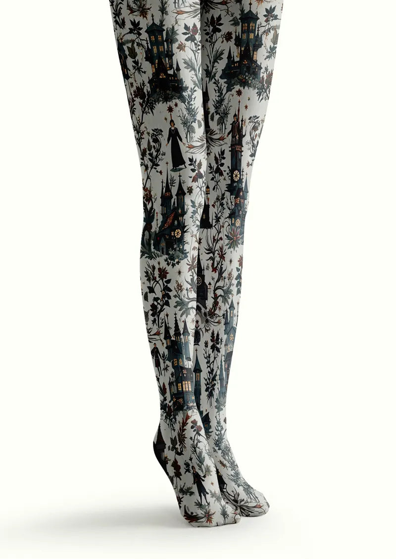 Ivory Storybook Castle Tights