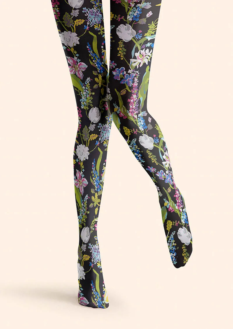 Floral pattern Wild Florals Tights Hosiery Pantyhose