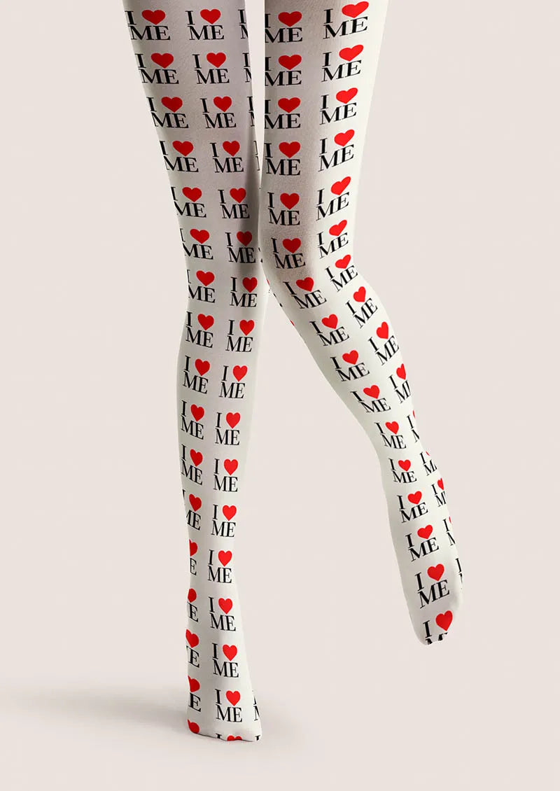 Valentine's Day Say Love Tights Hosiery Pantyhose