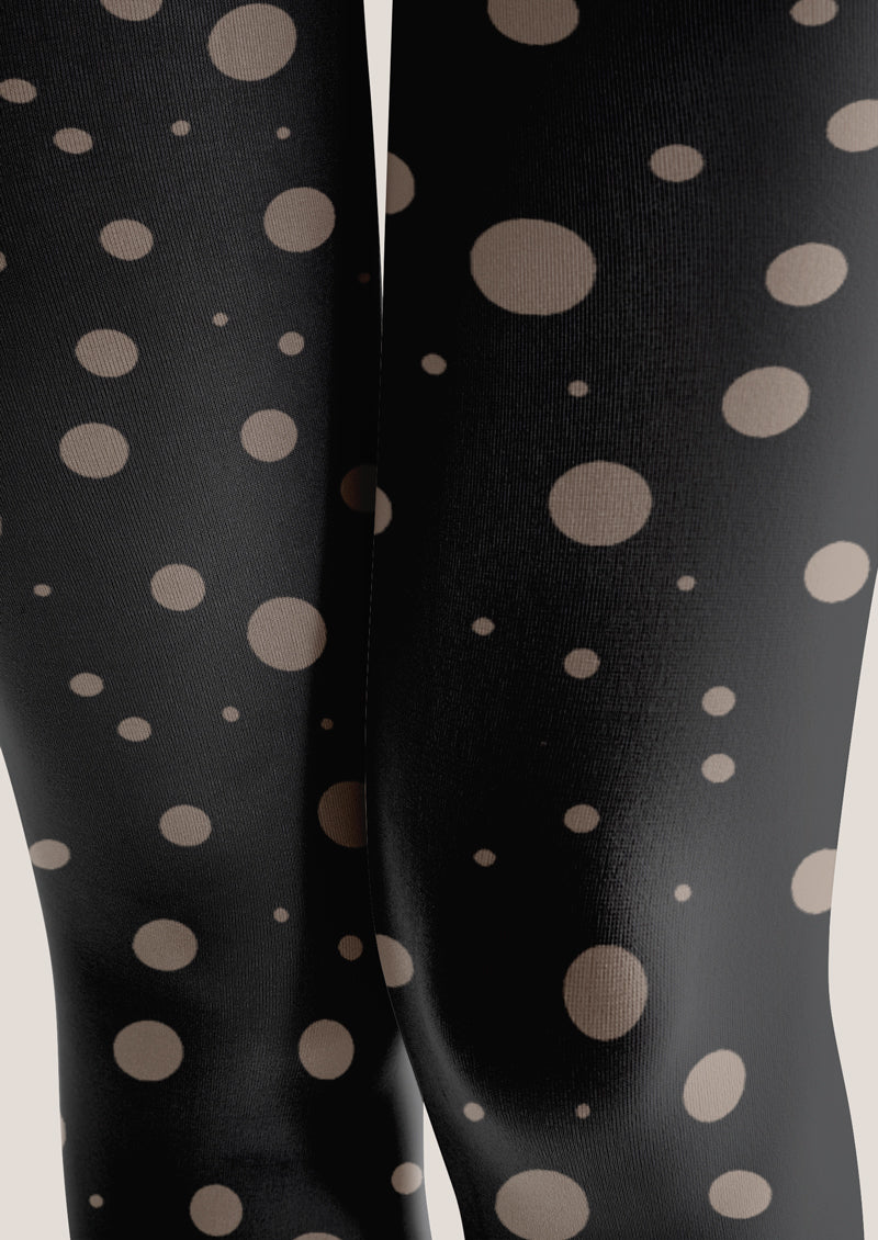 Black Polka Dot Tights Hosiery Pantyhose