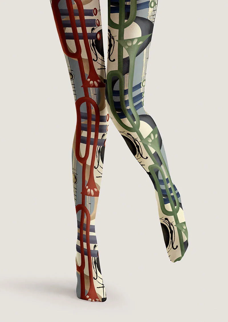 Musical elements Rhythm Collage Tights Hosiery Pantyhose