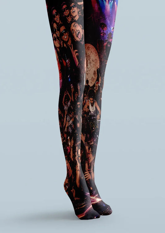Rock Concert Live Scene Tights Hosiery Pantyhose