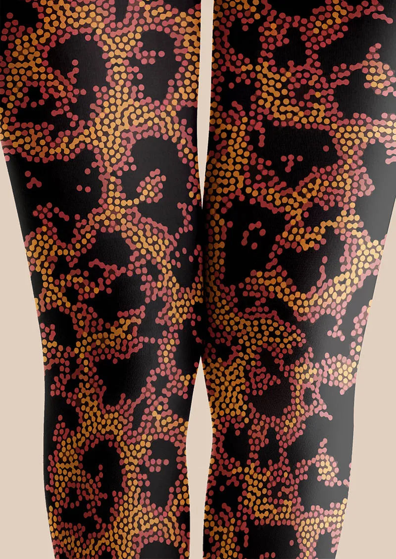 Luxe Leopard Spot Tights Hosiery Pantyhose