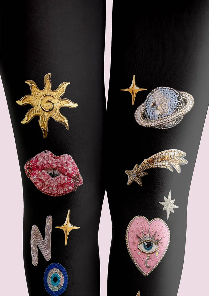 Fun Art  Fun Planet Tights Hosiery Pantyhose