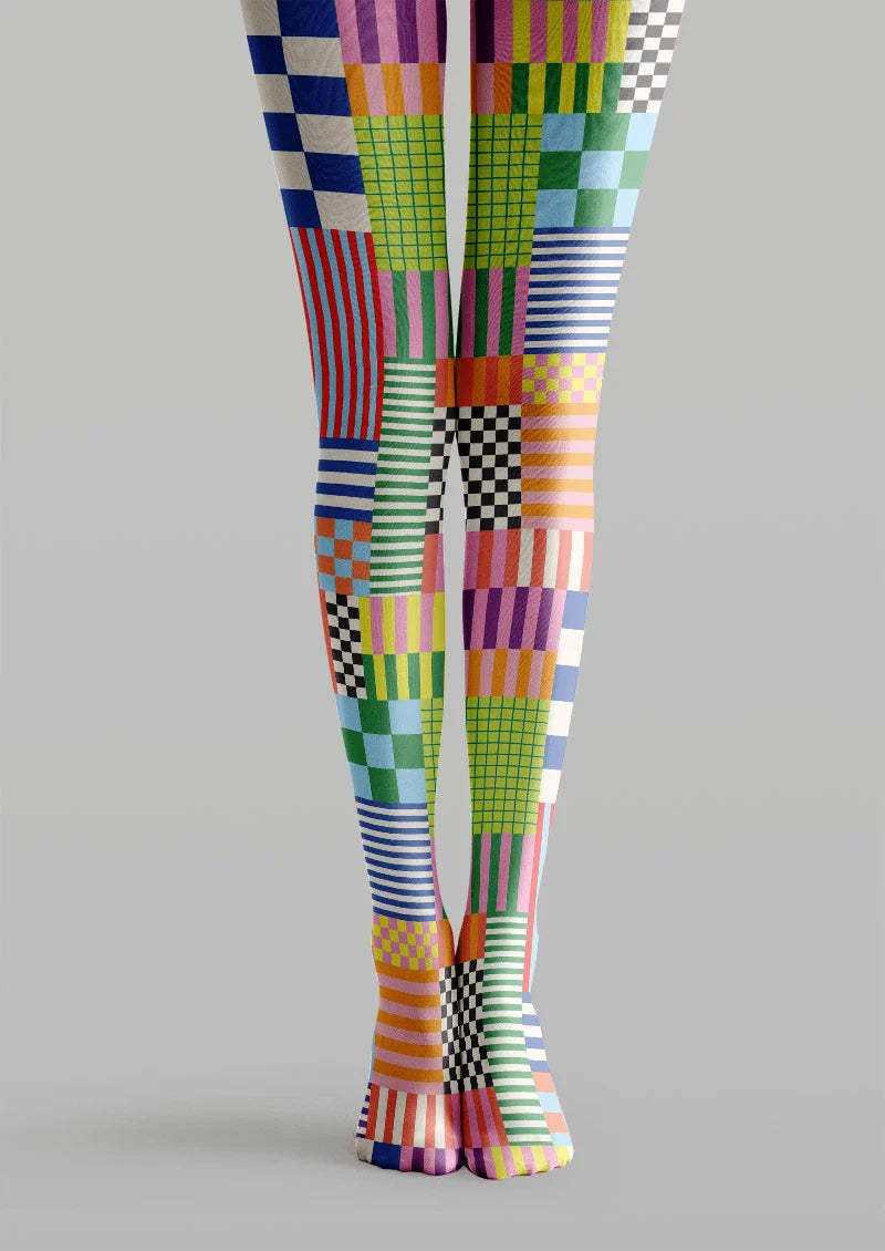 Geometric Shape Tights Hosiery Pantyhose
