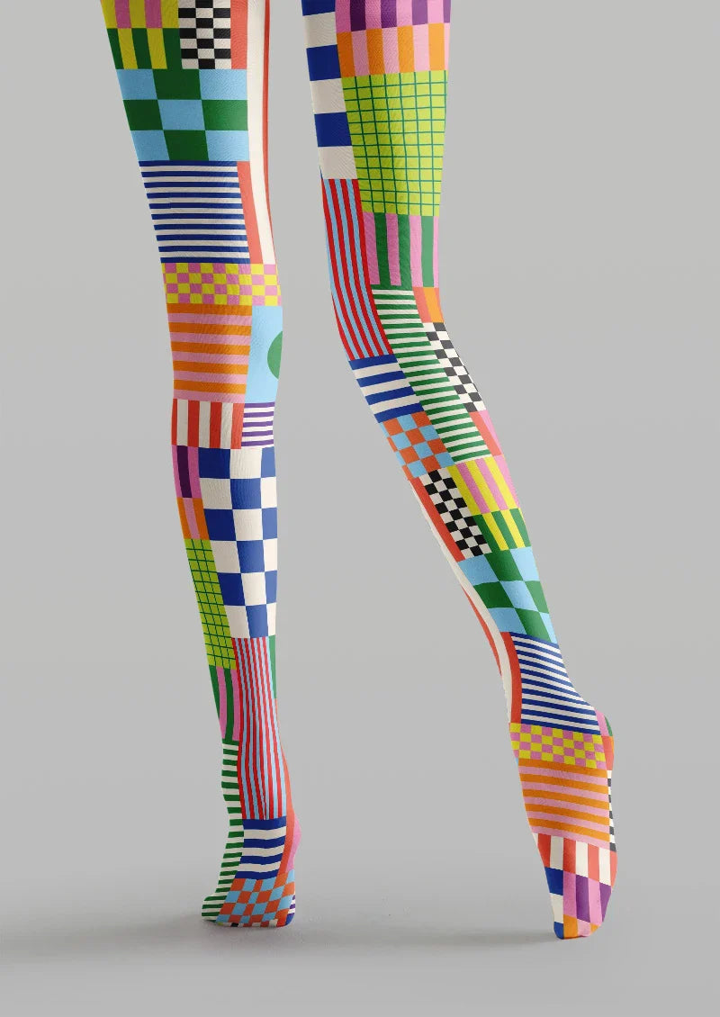 Geometric Shape Tights Hosiery Pantyhose