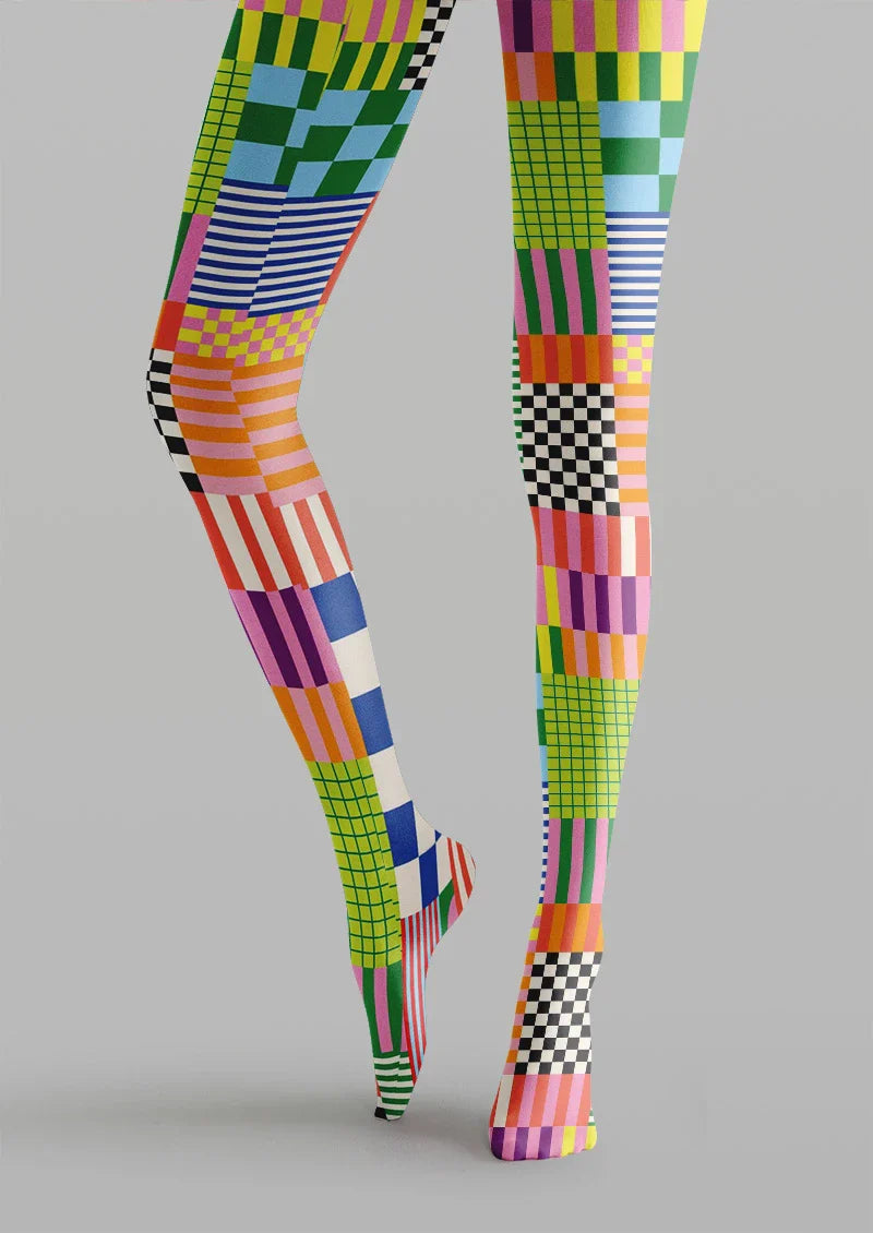Geometric Shape Tights Hosiery Pantyhose
