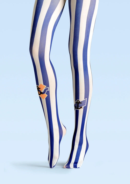 College Print Tights Fun art Pantyhose/Tights [Youngster Mariners]