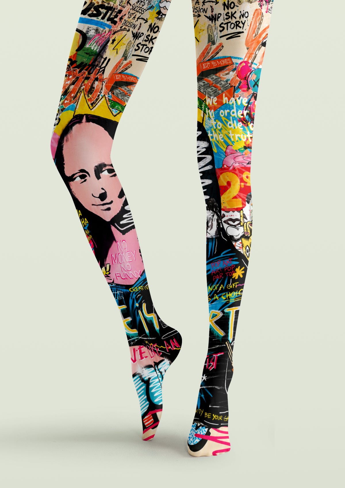 Multicolor Pop Art Muse Tights