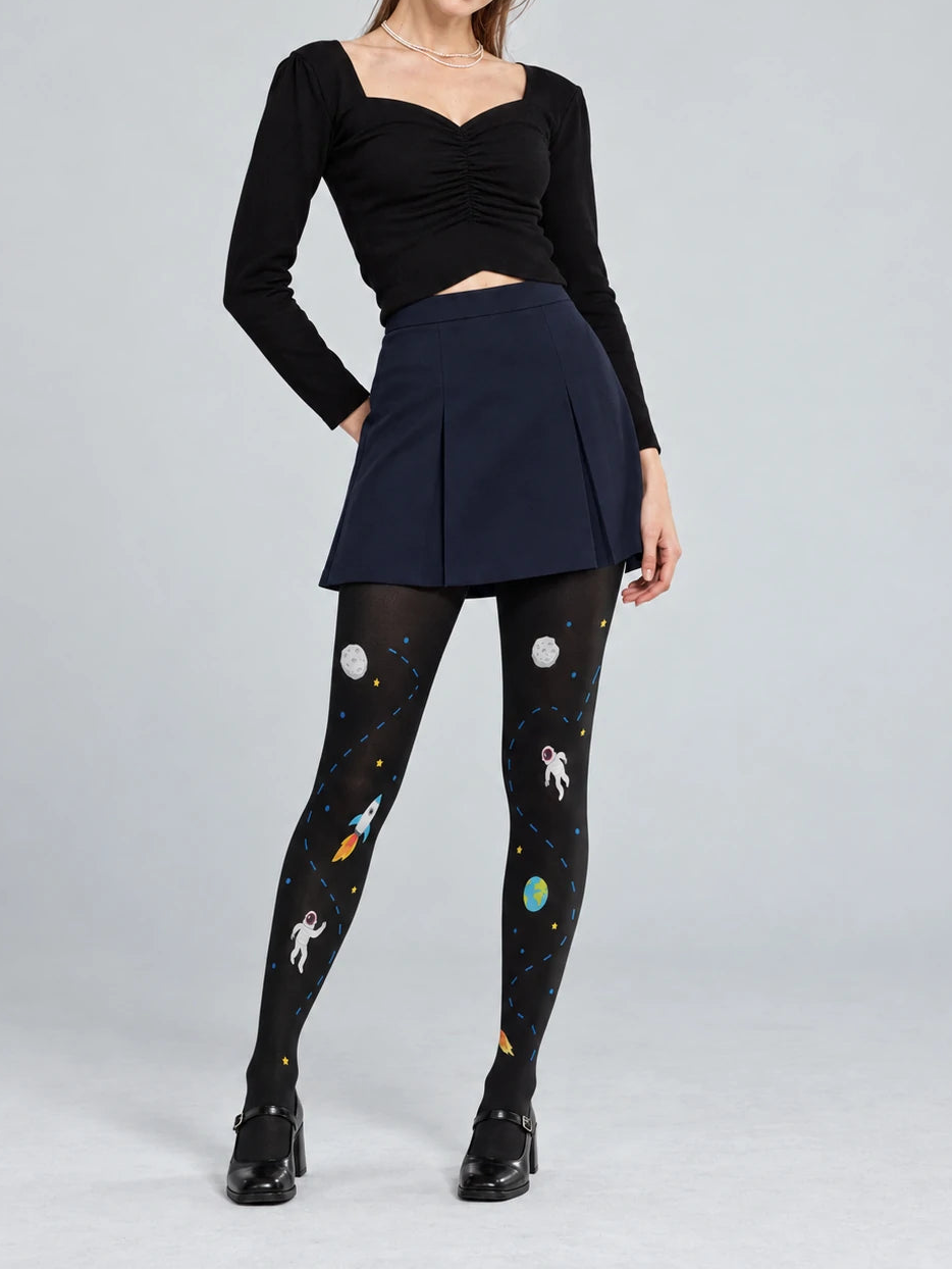 Black Astronaut Rocket Tights