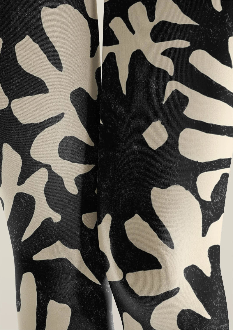 Black Botanica Tights Hosiery Pantyhose