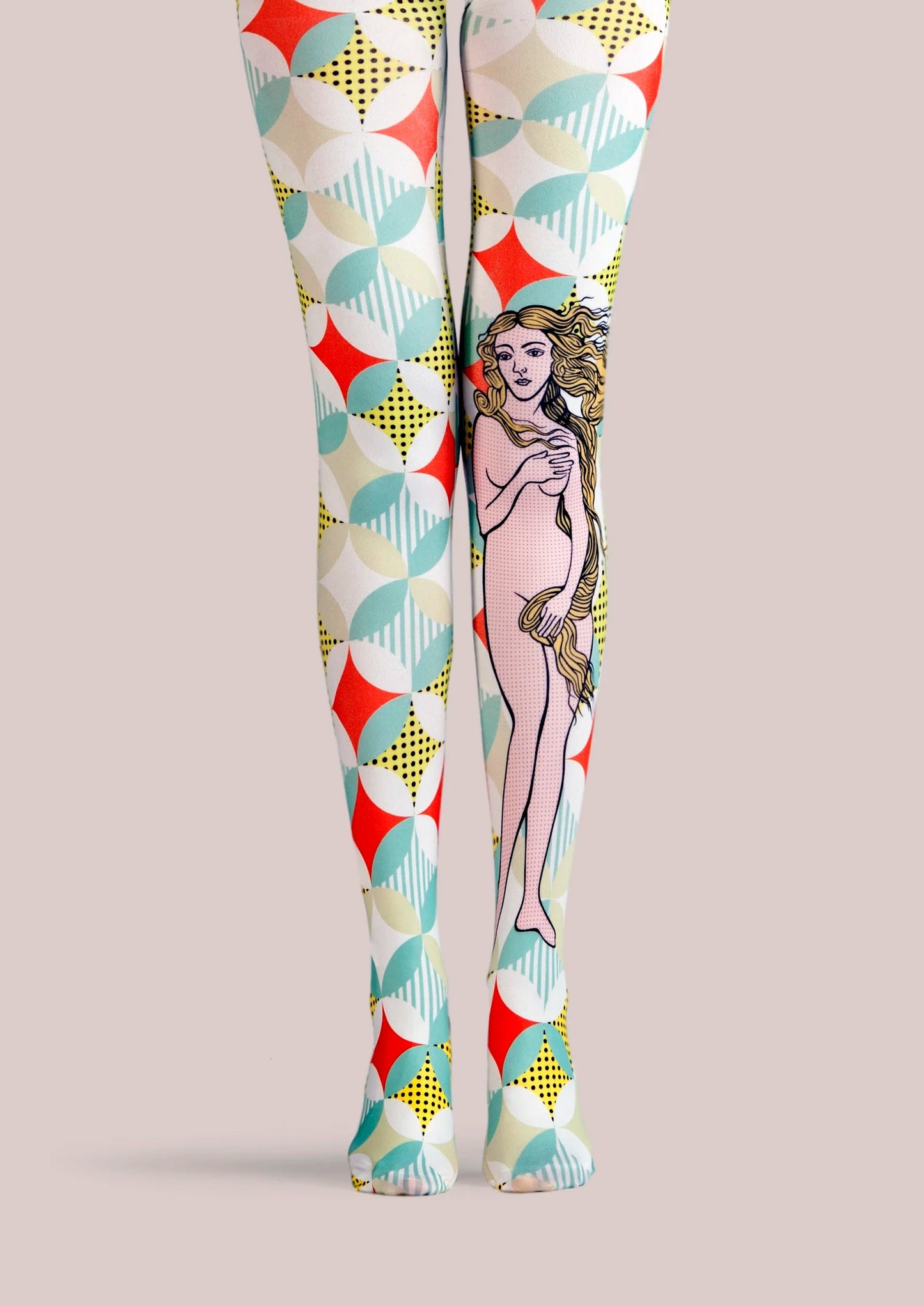 Popart Print Tights Venus Pantyhose/Tights [Venusian]