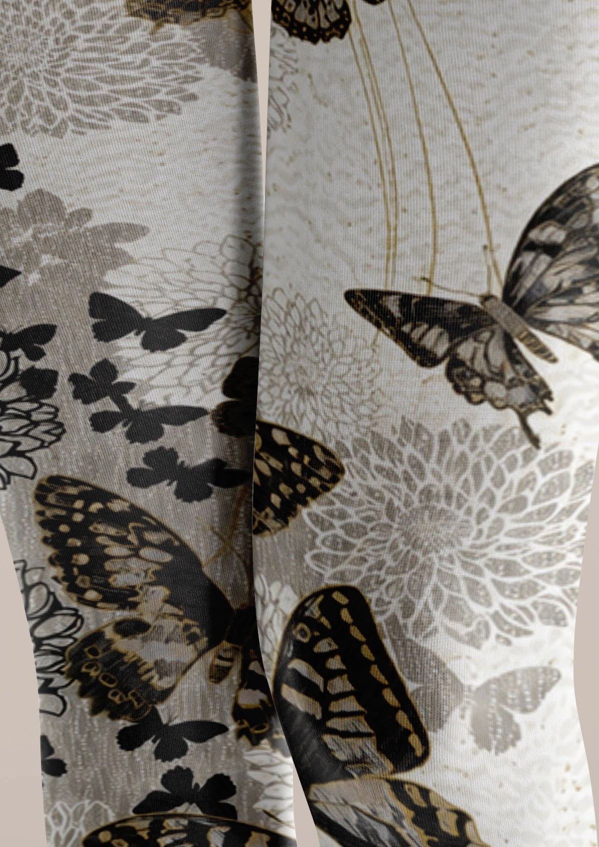 White Butterfly Tights