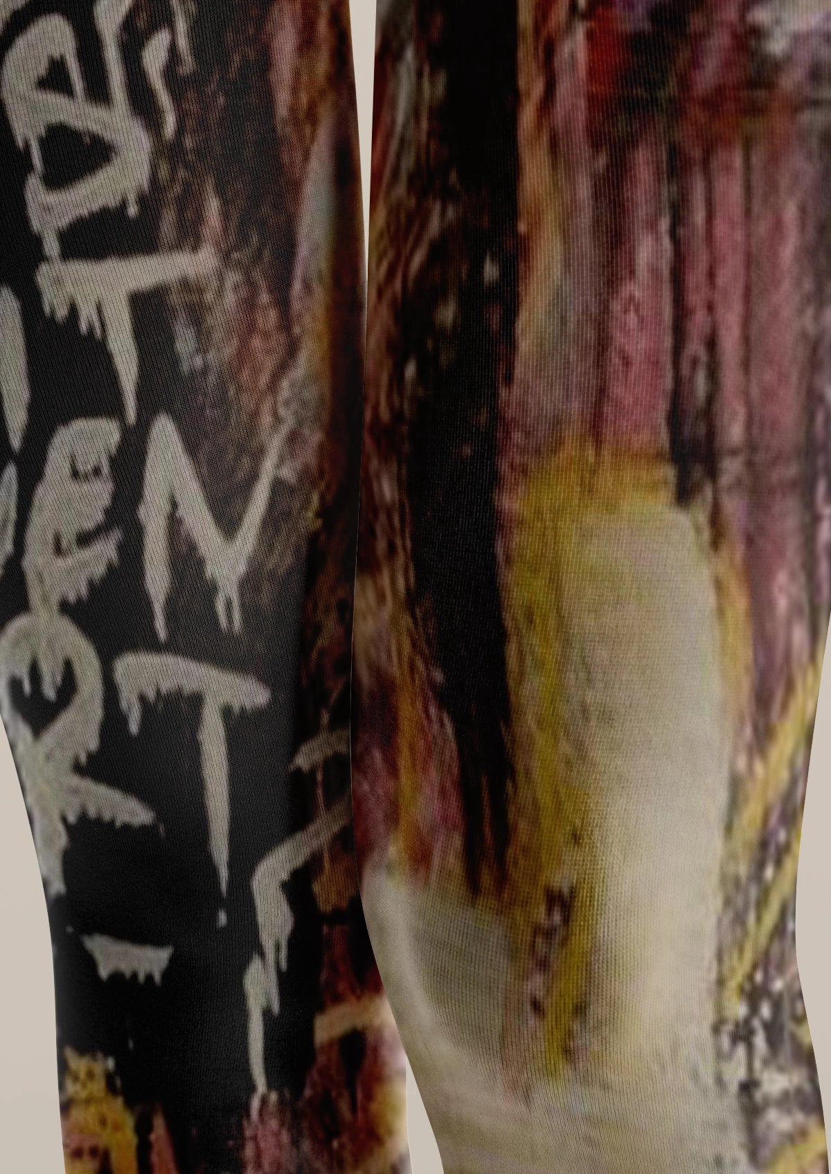 Black Urban Graffiti Tights