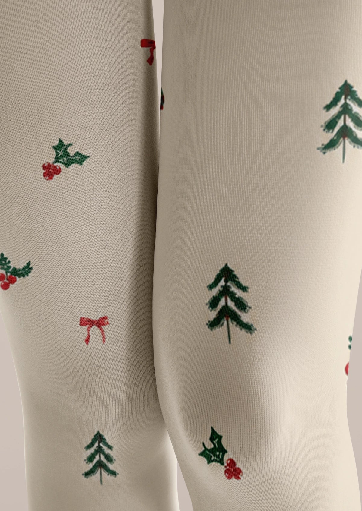 Ivory Christmas Tights