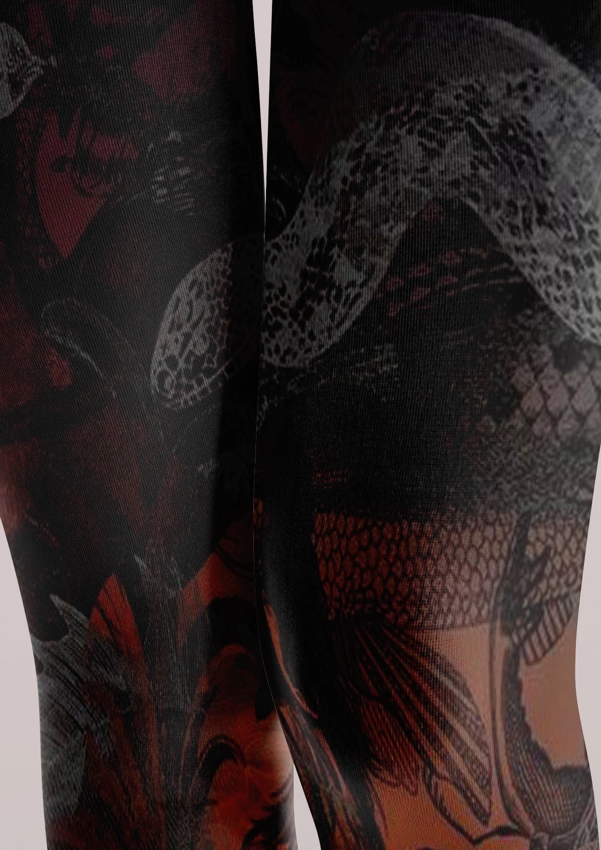 Black Gothic Serpent Tights