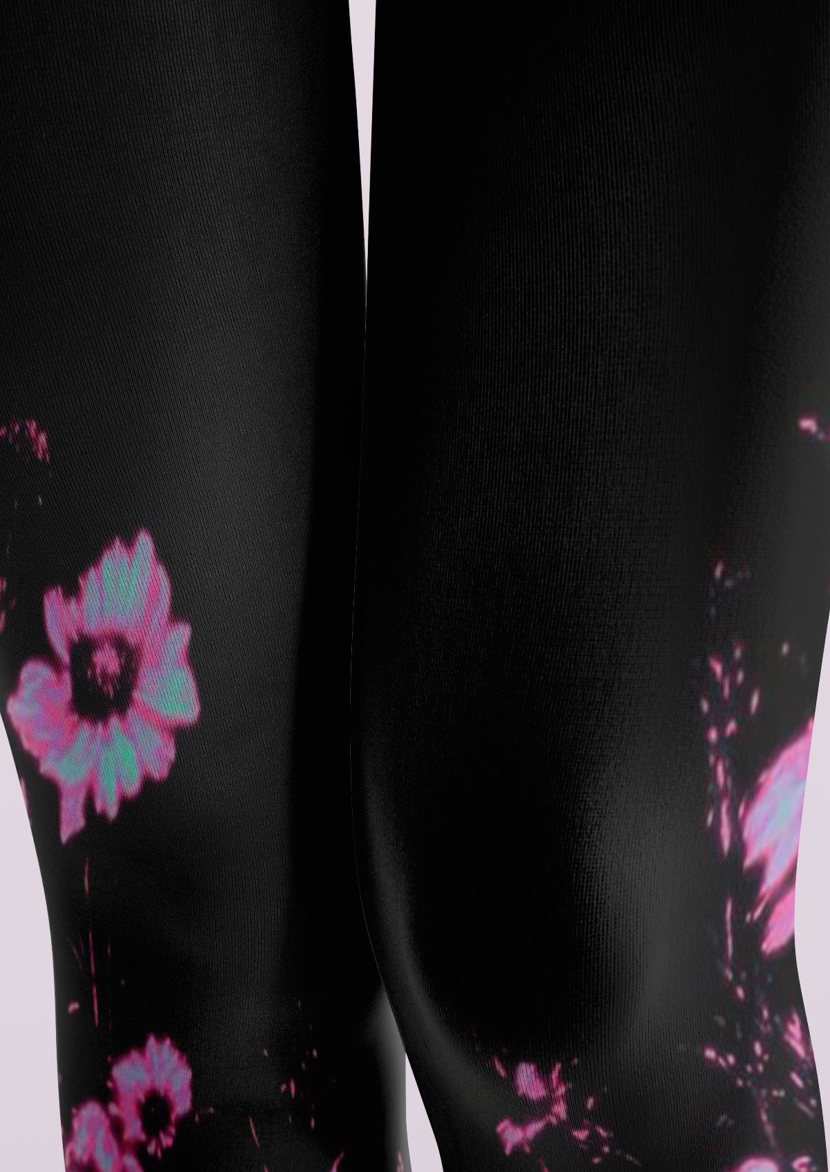 Black Neon Skull Tights