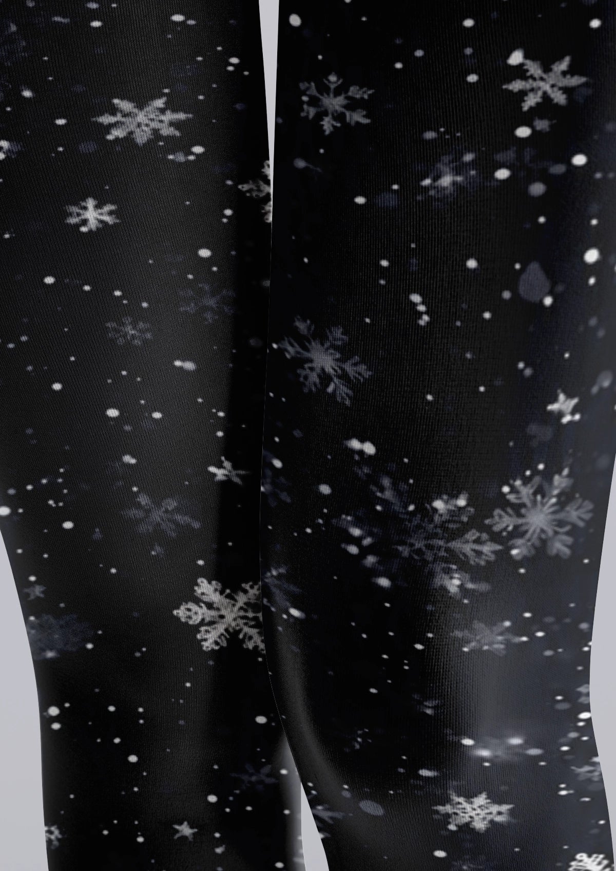 Black Snowflake Tights