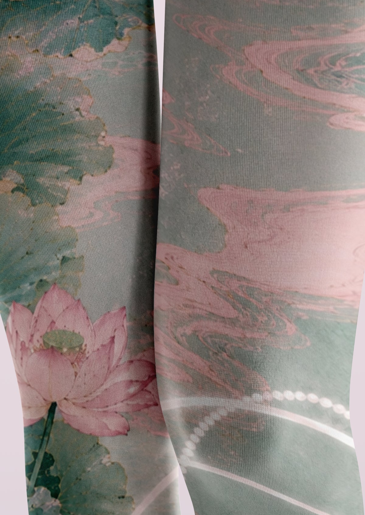 Green Lotus Leopard Tights