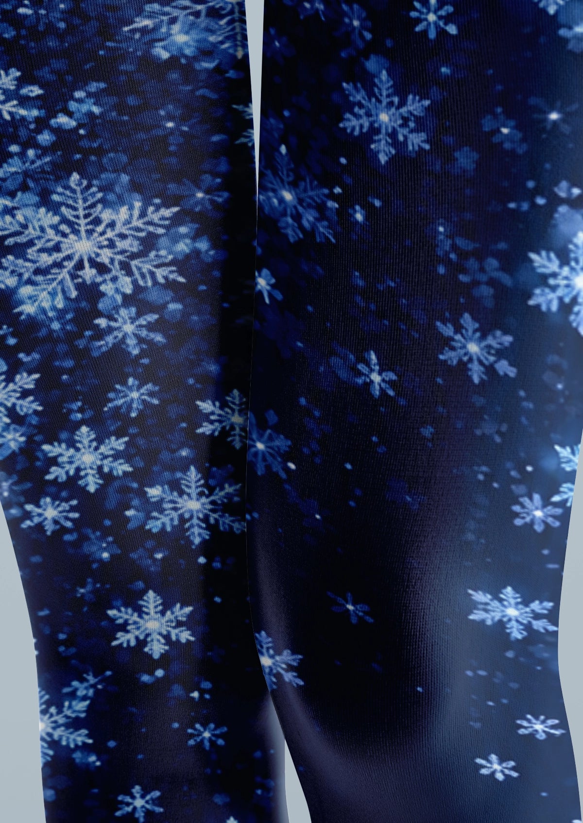 Navy Snowflake Tights