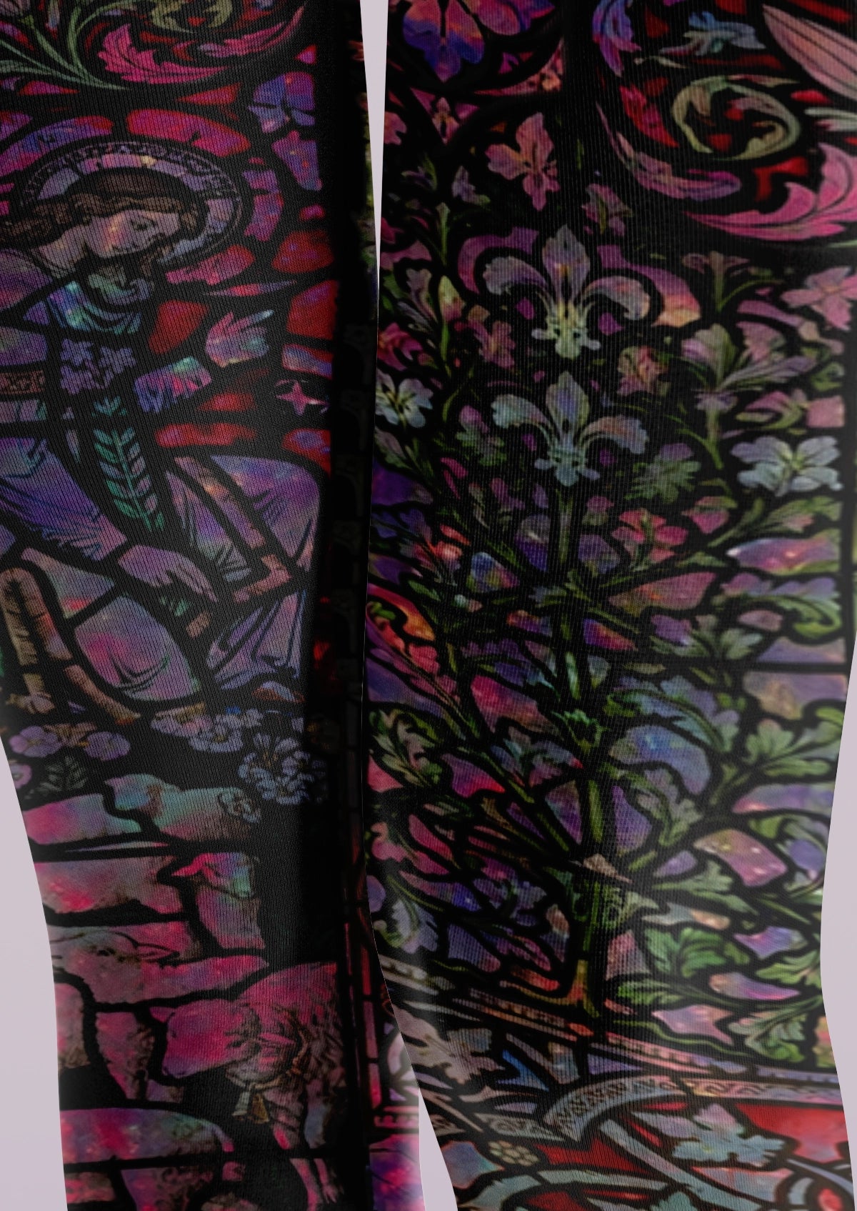 Black Gothic Stained Glass Tights