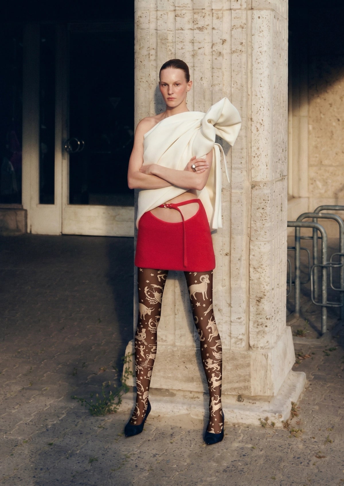 Celestial Zodiac Animal Print Tights Hosiery Pantyhose