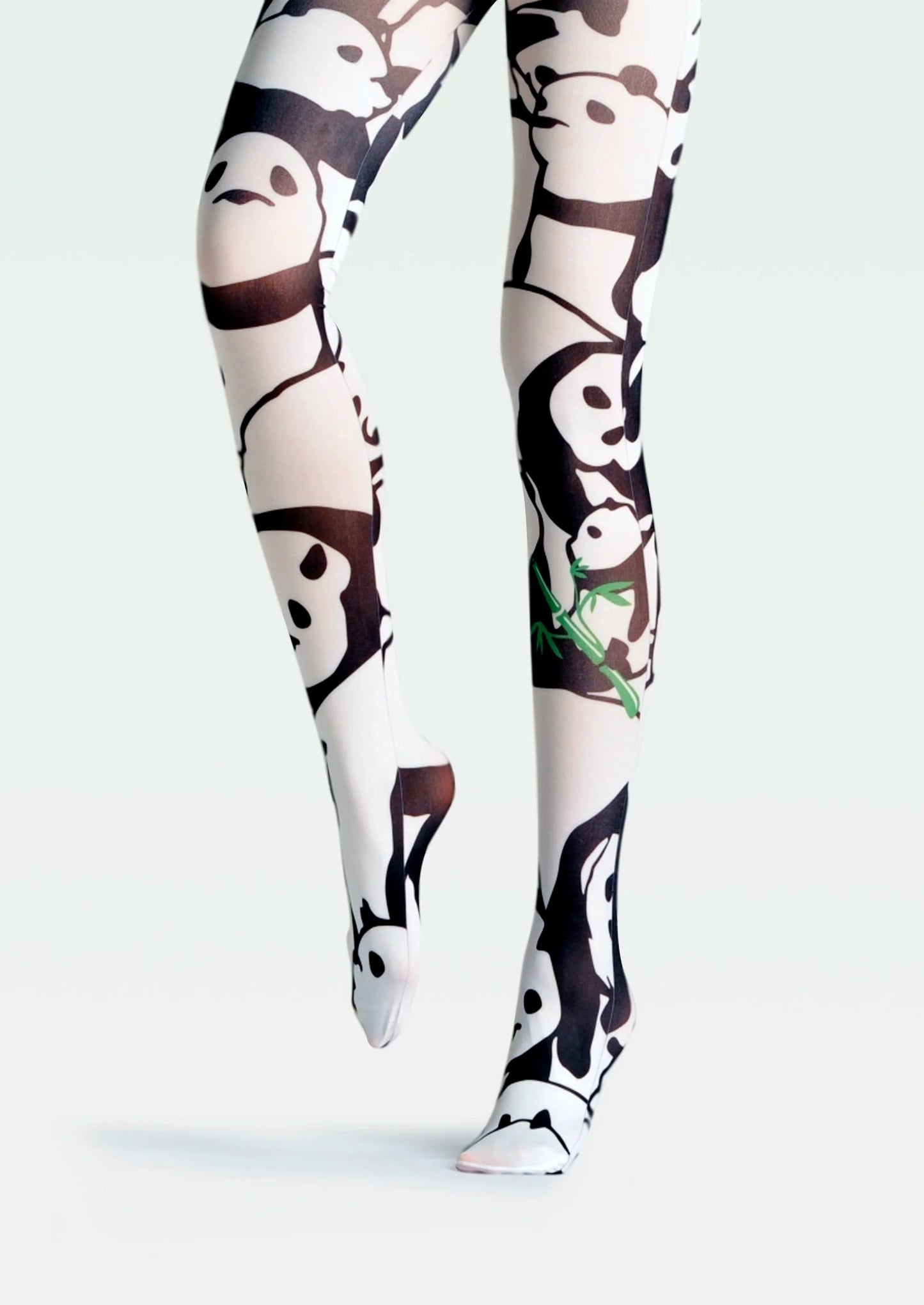 Fun art Print Tights Enjoyable Pantyhose/Tights [Panda Family]