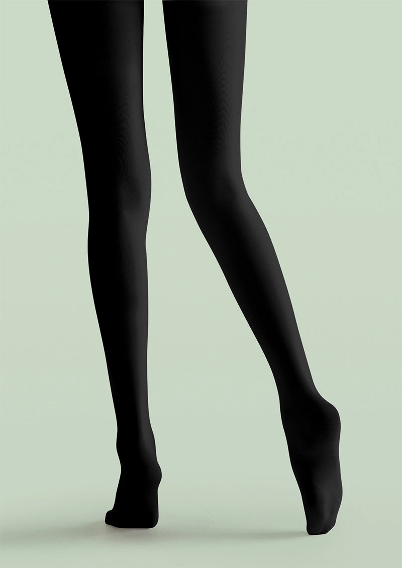Green Botanical Vine Floral Print Tights Hosiery Pantyhose