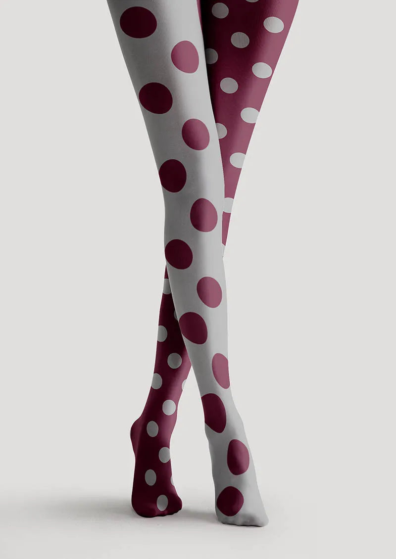 Dot Clash Tights Hosiery Pantyhose