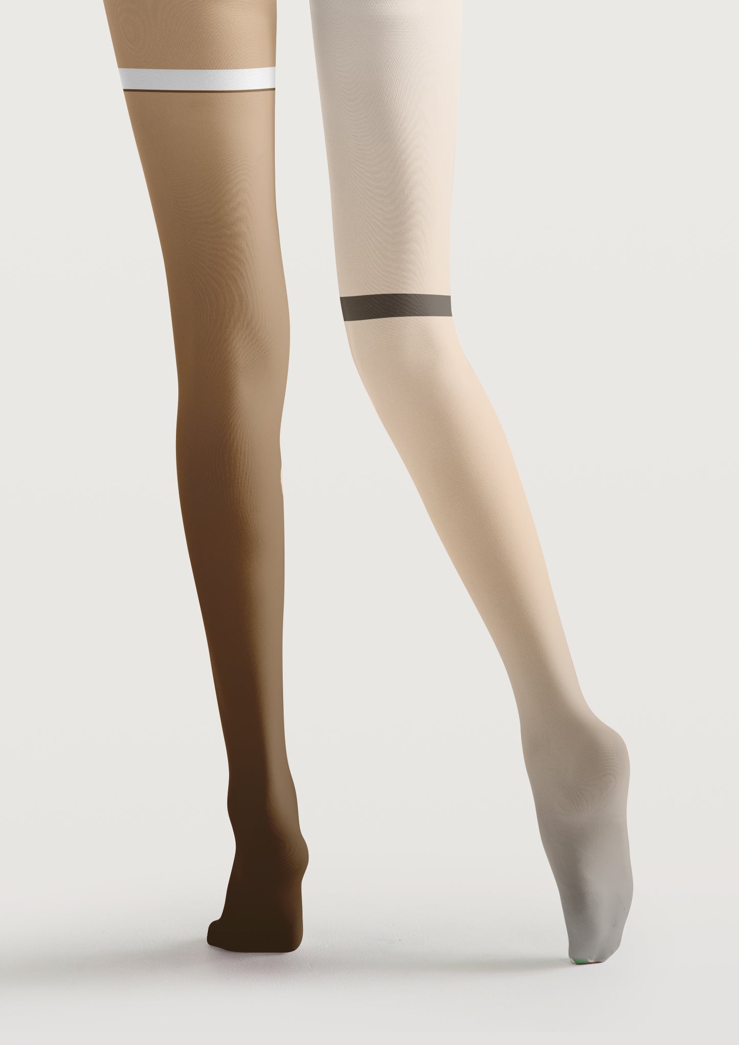 Rose Color Block Printed Tights Hosiery Pantyhose