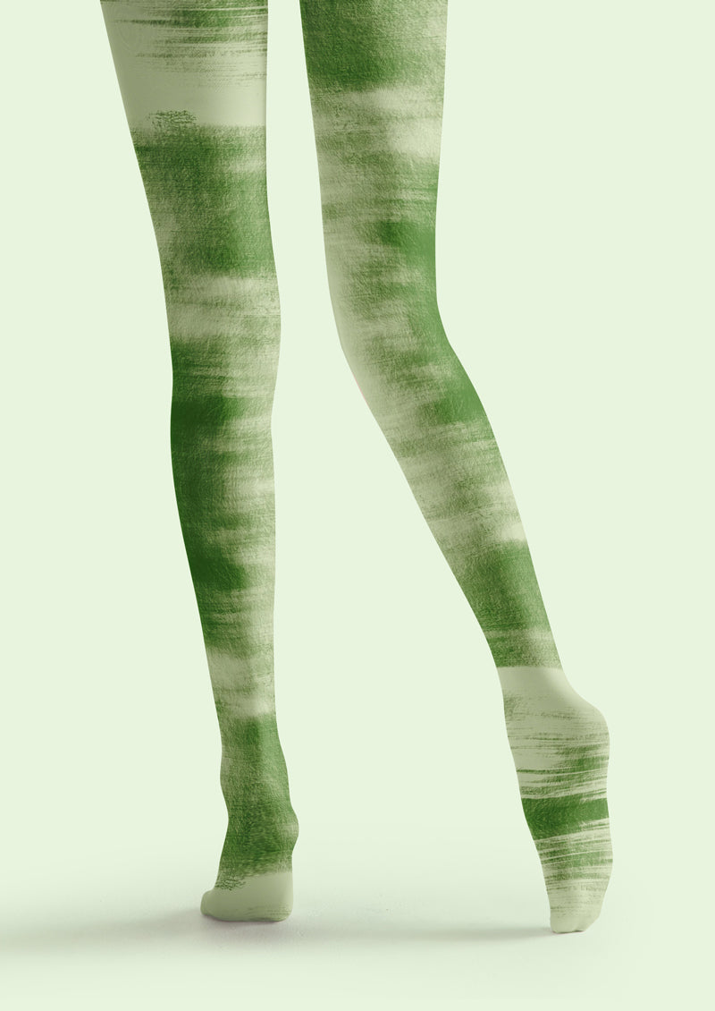 Ink Bamboo Printed Tights Hosiery Pantyhose