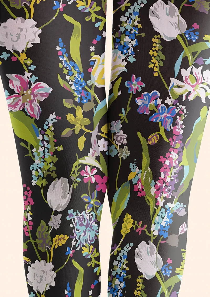 Floral pattern Wild Florals Tights Hosiery Pantyhose
