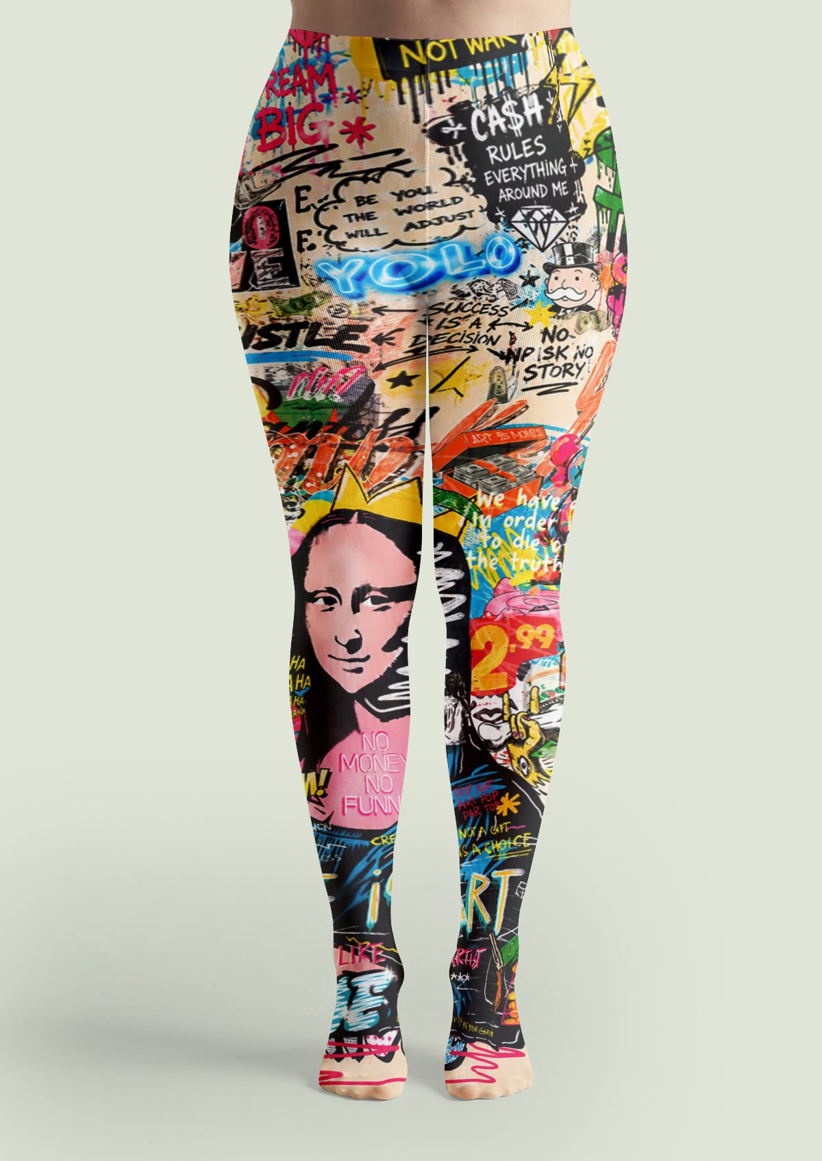 Multicolor Pop Art Muse Tights