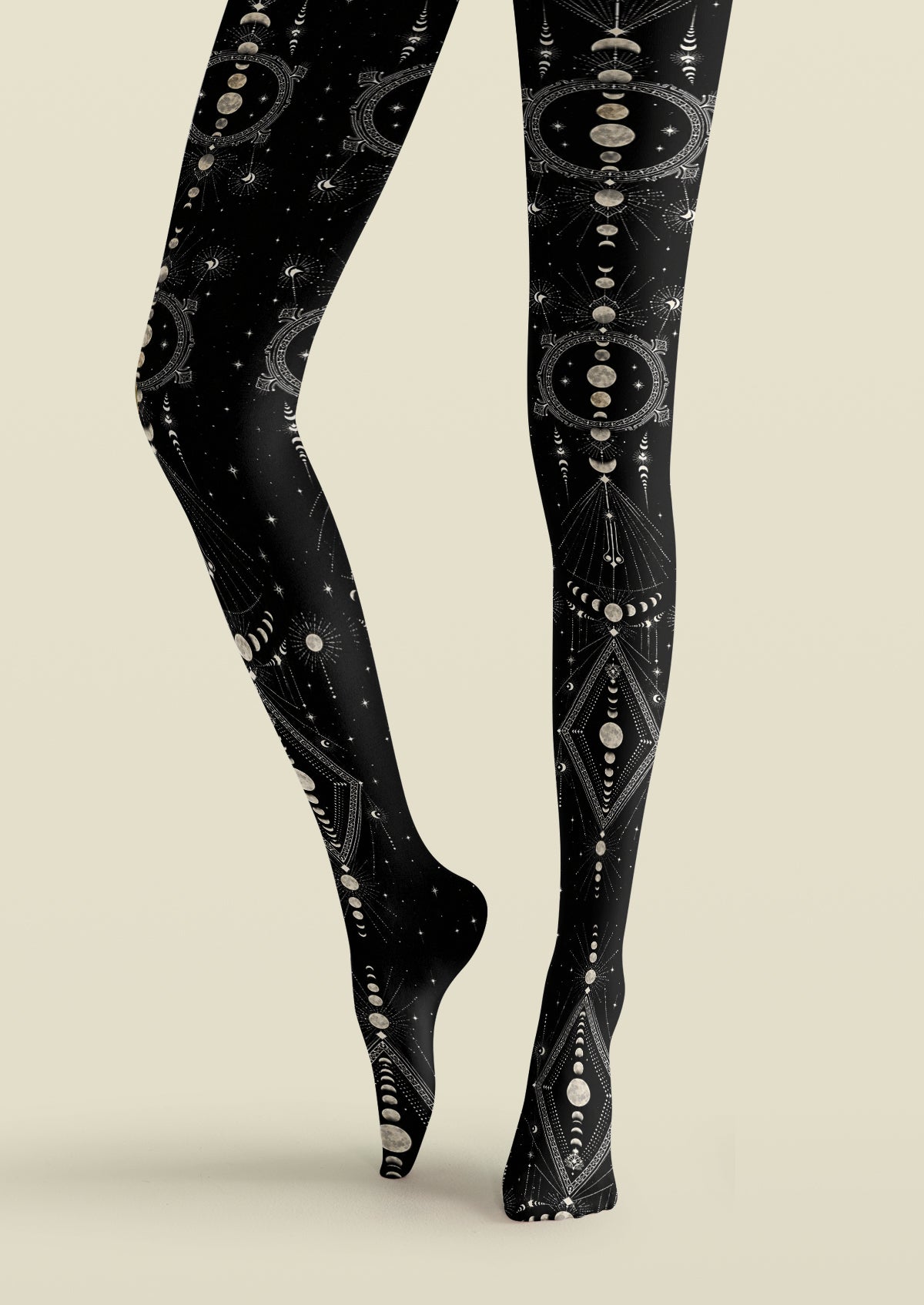 Black Moon Phase Tights