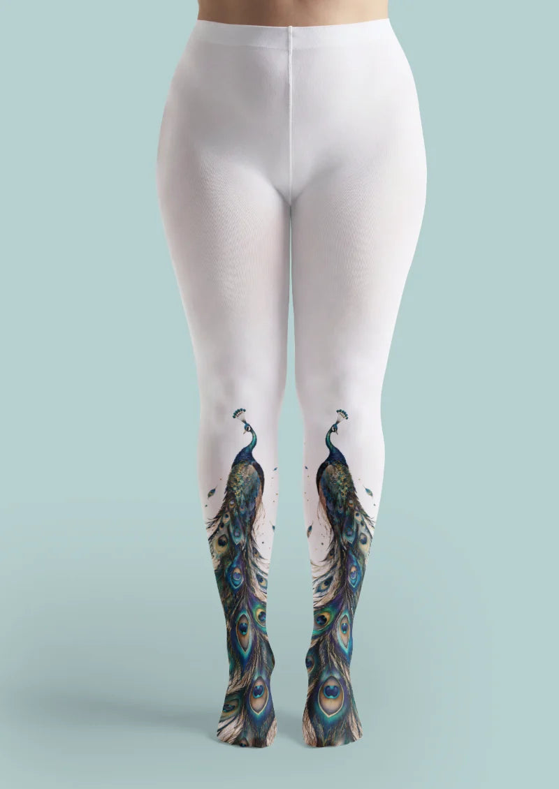 White Peacock Tights