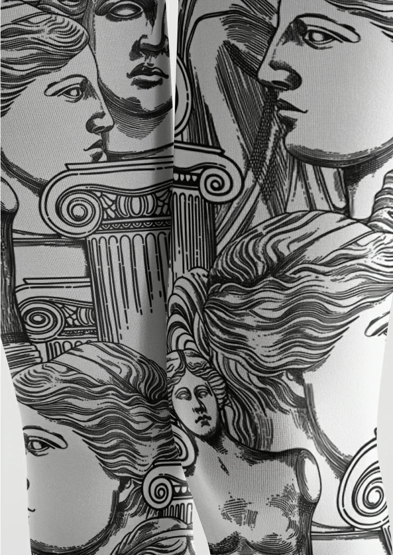 White Statue and Column Tights