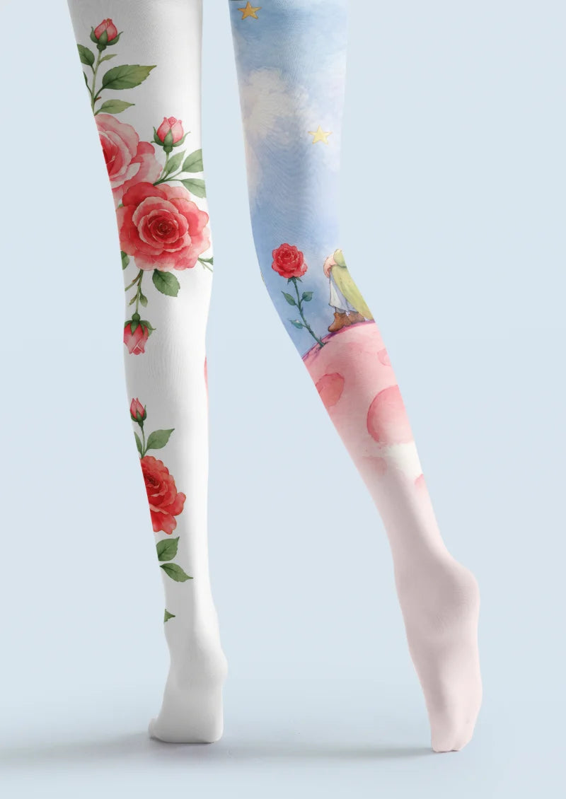 White Rose and Fox Tights