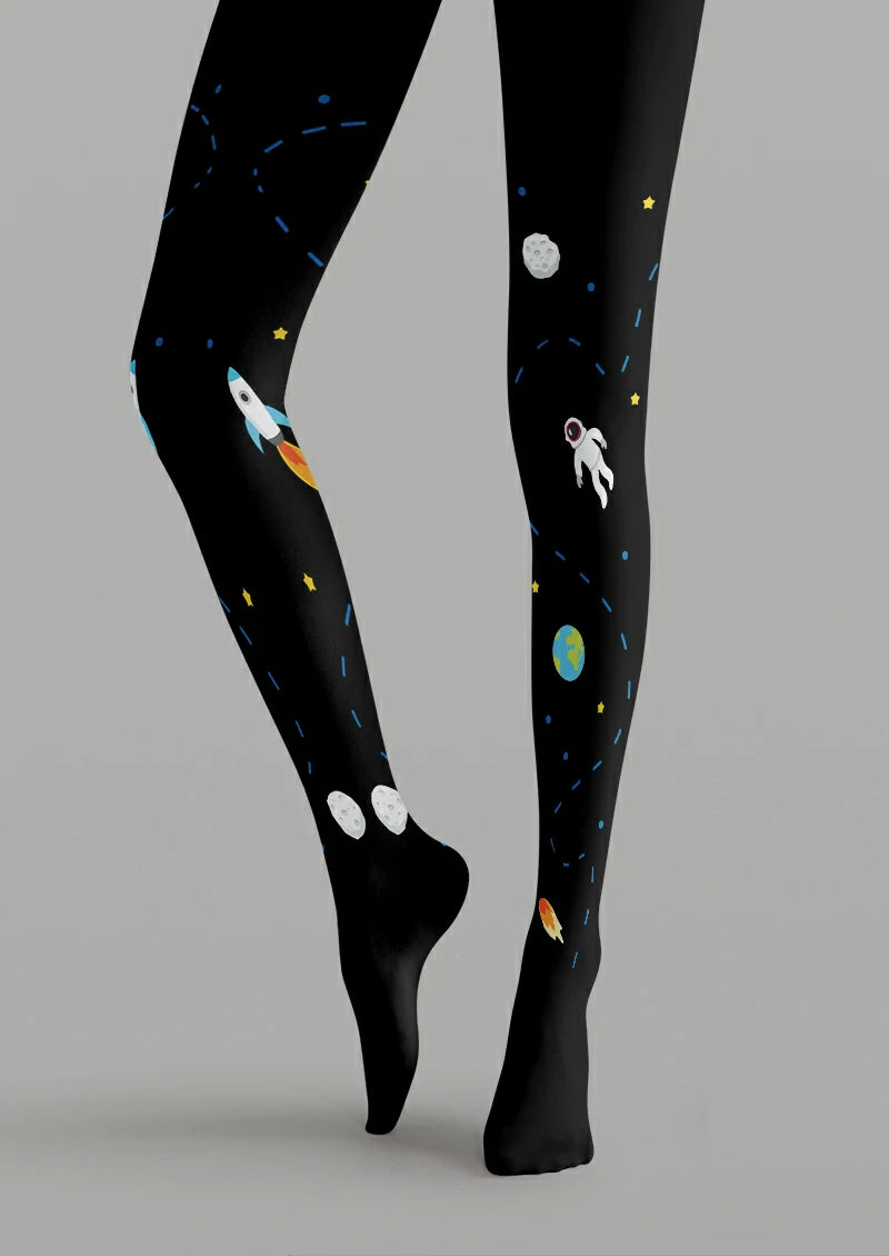 Black Astronaut Rocket Tights