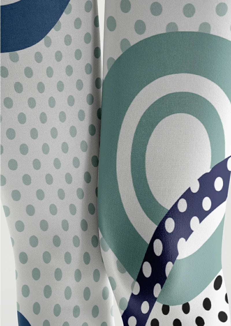 Mod Circle Polka Dot Tights Hosiery Pantyhose