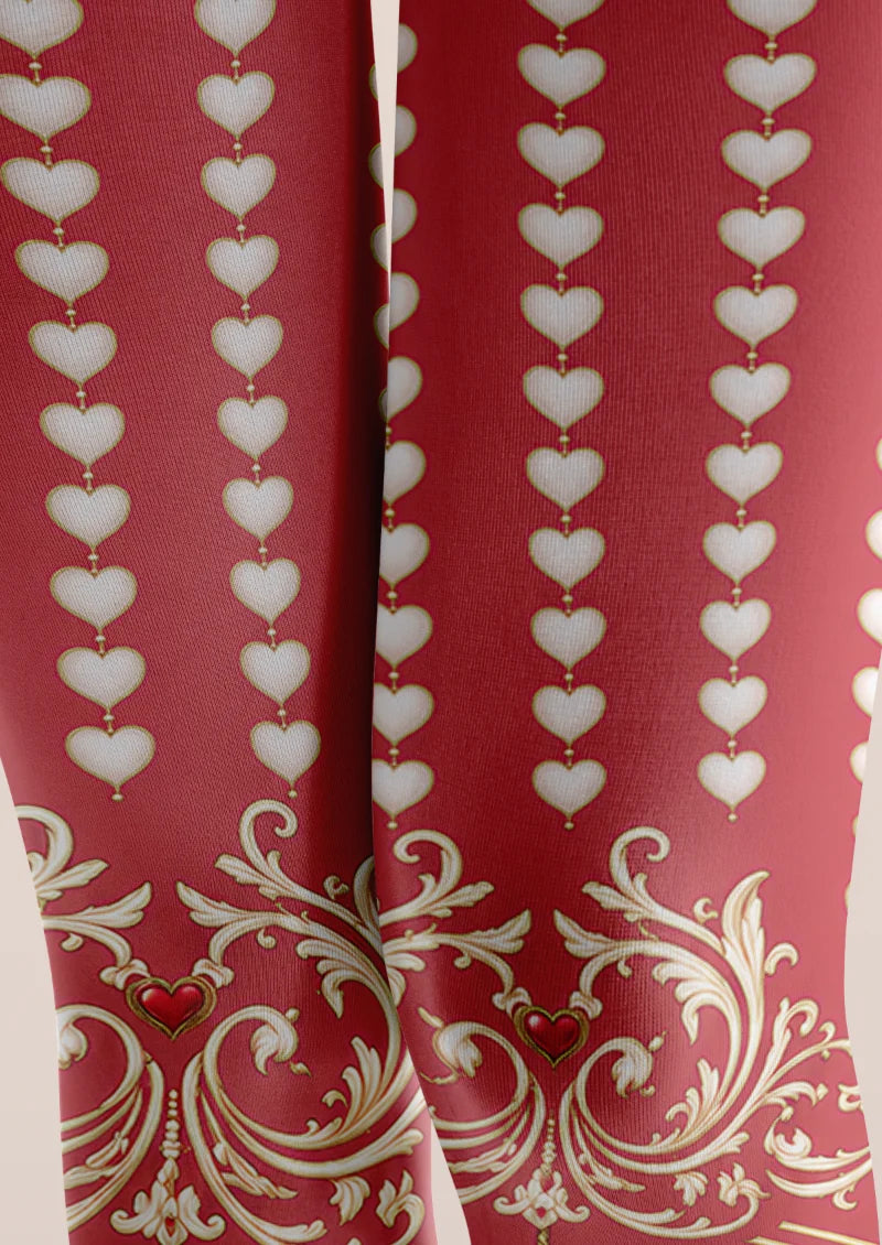 Red Heart Carousel Tights