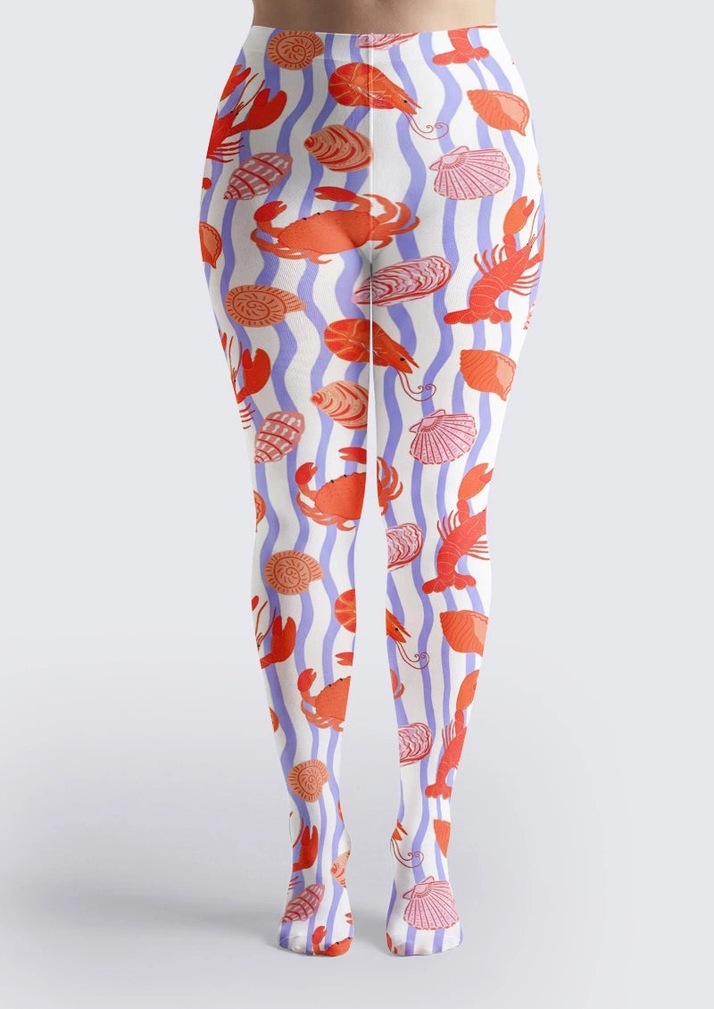 White Sea Life Tights