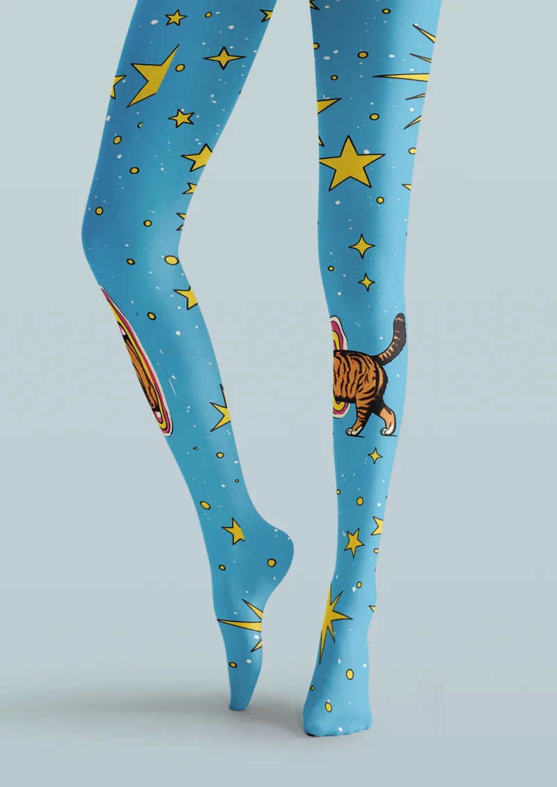 Blue Star Cat Tights