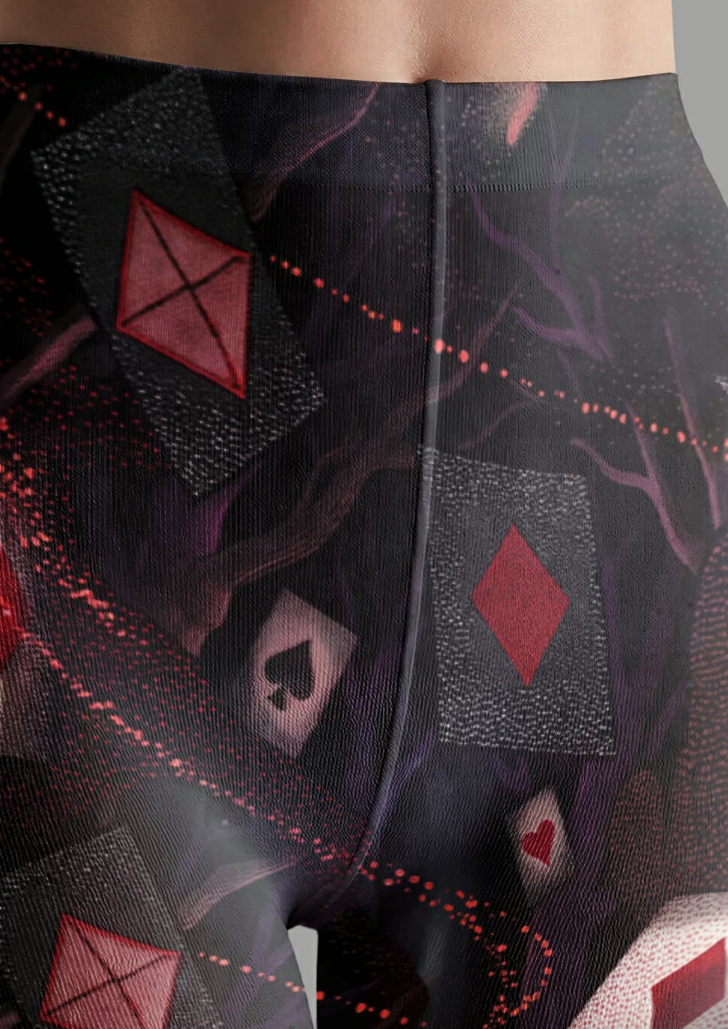 Black Rabbit and Playing Card Tights