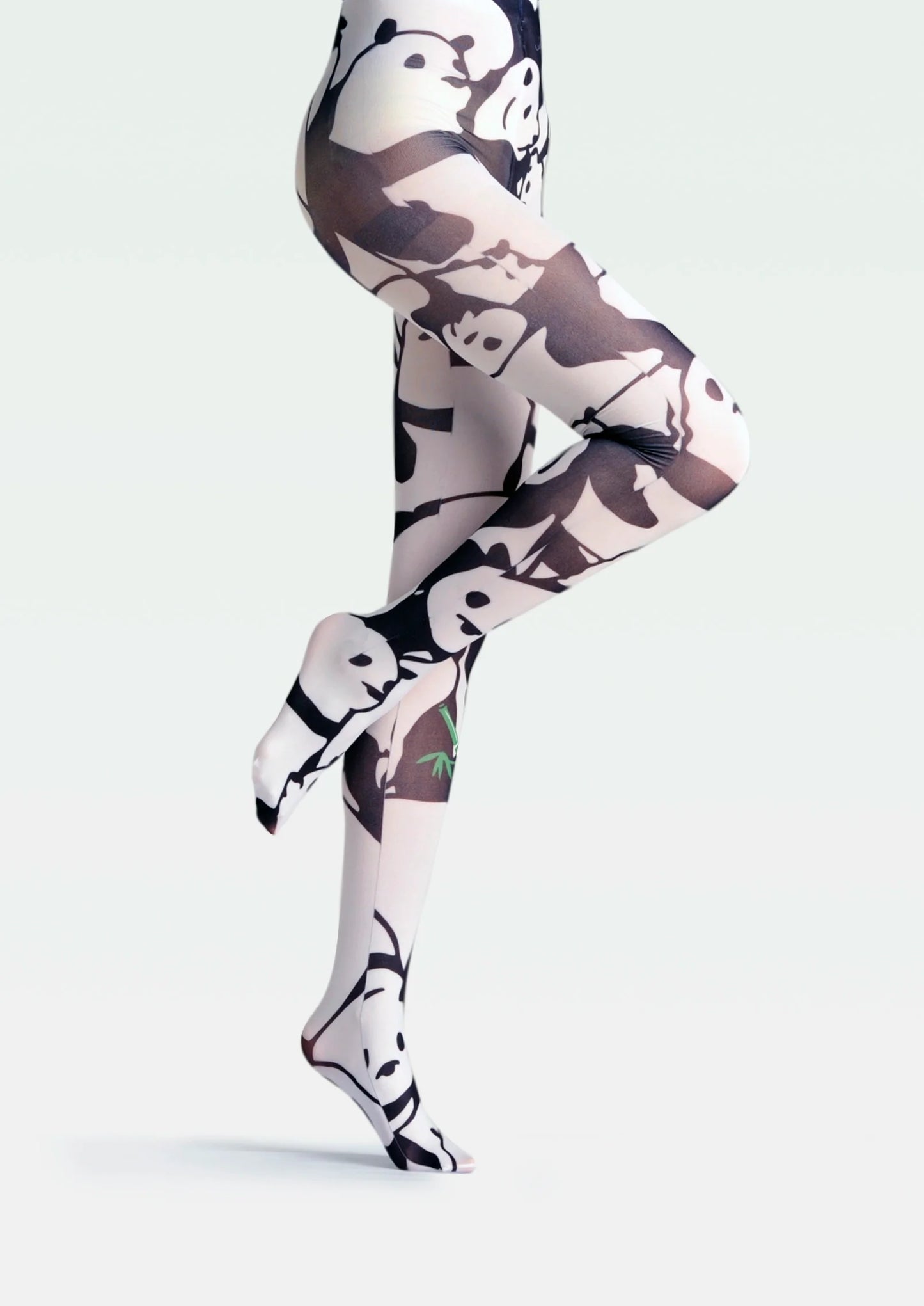 Fun art Print Tights Enjoyable Pantyhose/Tights [Panda Family]