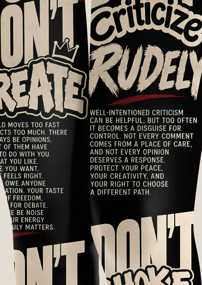 Black Create Your Own Path Tights
