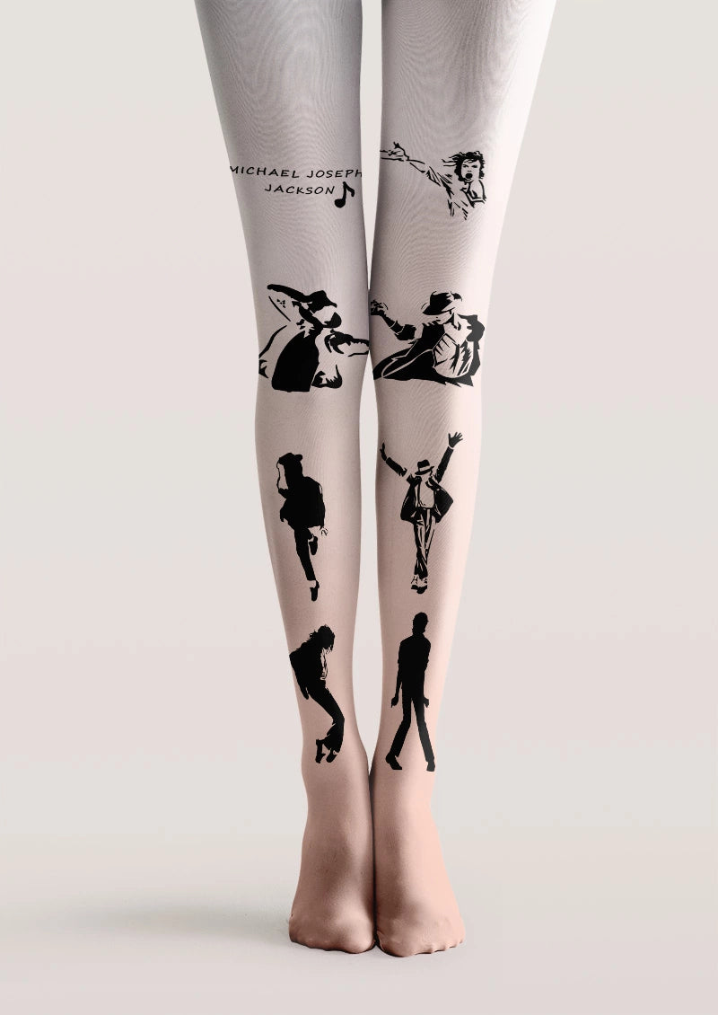 Michael Jackson Silhouette Graphic Tights Hosiery Pantyhose