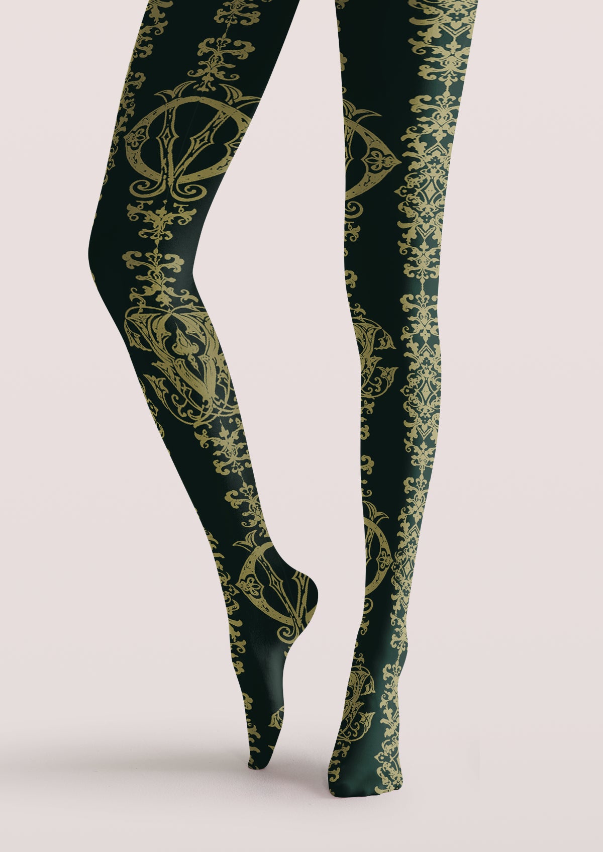 Green Ornamental Tights